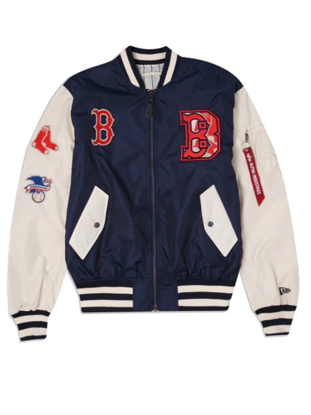 Boston Red Sox New Era x Alpha Industries x MLB Reversible Bomber